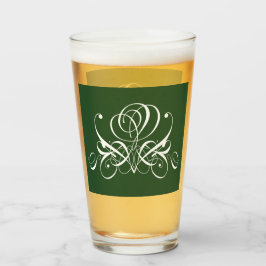 Weiße und grüne Geblüht Rose Glas