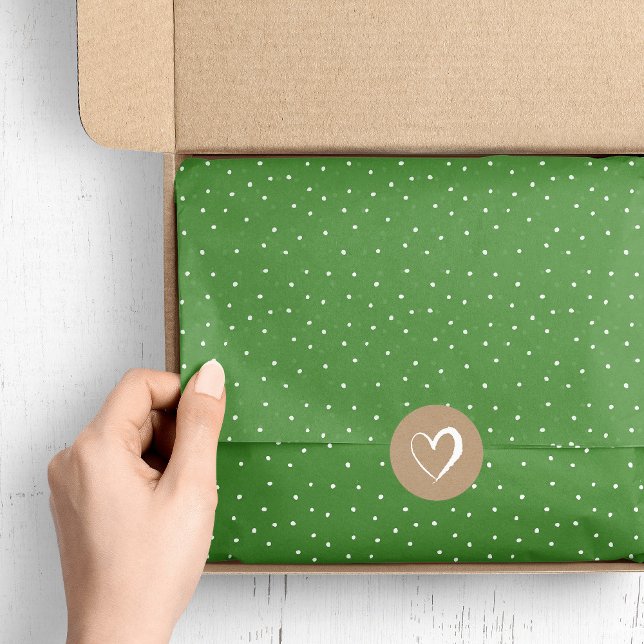 Weiße und grüne Schneeflocken | Editierbare Farben Seidenpapier (Von Creator hochgeladen)