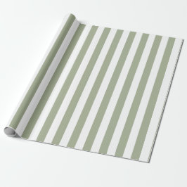 Weiße und grüne Streifen Geschenkpapier