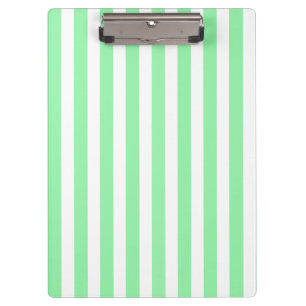 Weiße und grüne Streifen Klemmbrett