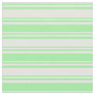 Weiße und grüne Streifen/Linienmuster Stoff