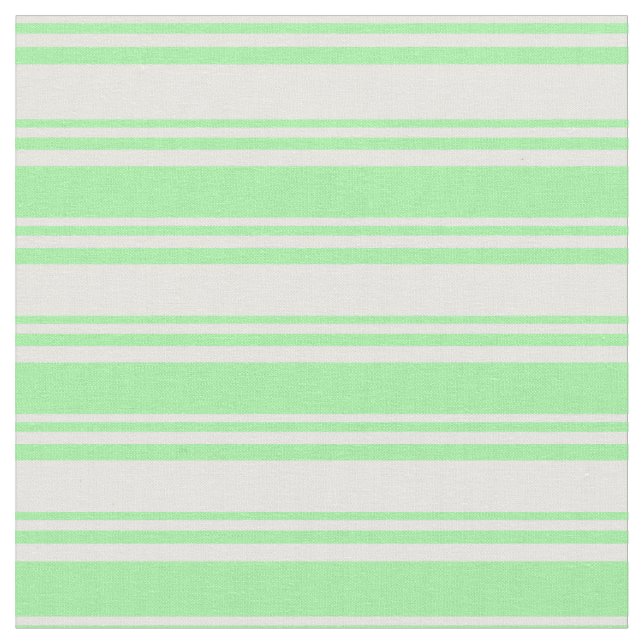 Weiße und grüne Streifen/Linienmuster Stoff (Nahaufnahme)