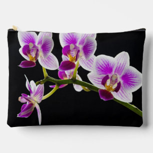 Weiße und lila Orchidee Zubehörtasche