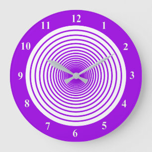 Weiße und Lila Uhr oder Farbauswahl