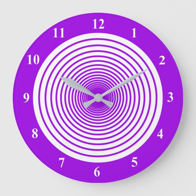 Weiße und Lila Uhr oder Farbauswahl (Vorderseite)