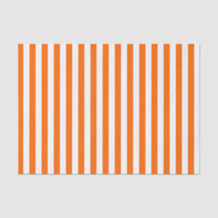 Weiße und orange Streifen Seidenpapier