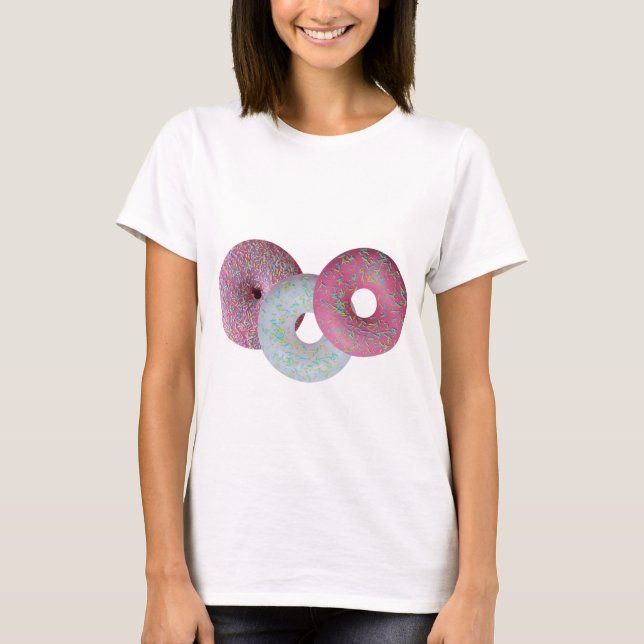Weiße und rosa Eistümpfe T-Shirt (Vorderseite)