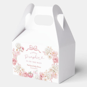 Weiße und rosa kleine Kürbis-Baby-Geschenkbox Geschenkschachtel