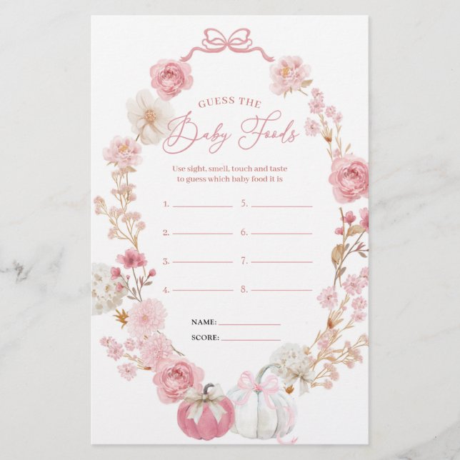 Weiße und rosa Kürbis raten das Baby-Futter (Vorderseite)