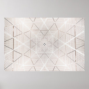 Weiße und schwarze Abbildung Poster