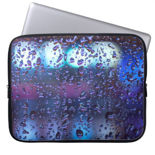 Weiße und schwarze Blumentextilien Laptopschutzhülle
