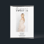 Weiße und schwarze Foto Rahmen Trendy Moderne Swee Einladung<br><div class="desc">Passen Sie Ihre woll-Möglichkeiten an.</div>