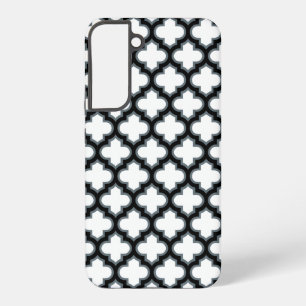 Weiße und schwarze Gitterstruktur, Gitter, Vierpas Samsung Galaxy Hülle