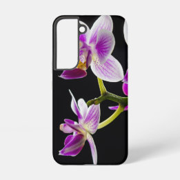 Weiße und violette Orchidee Samsung Galaxy Hülle