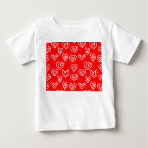 Weiße Valentinische Mazes Baby T-shirt