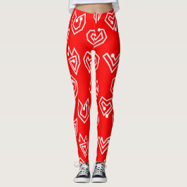 Weiße Valentinische Mazes Leggings
