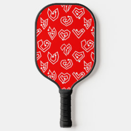 Weiße Valentinische Mazes Pickleball Schläger