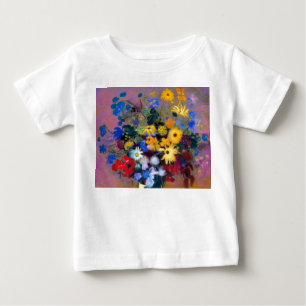 Weiße Vase mit Blume Odilon Redon Baby T-shirt