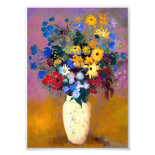 Weiße Vase mit Blume Odilon Redon Fotodruck