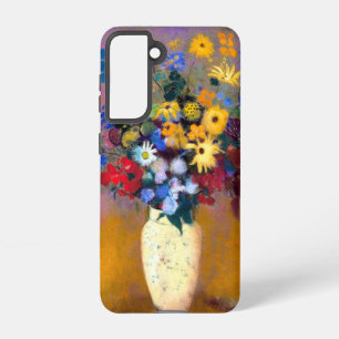 Weiße Vase mit Blume Odilon Redon Samsung Galaxy Hülle