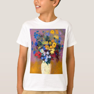 Weiße Vase mit Blume Odilon Redon T-Shirt