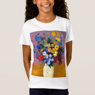 Weiße Vase mit Blume Odilon Redon T-Shirt