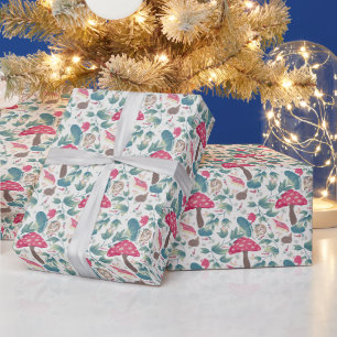 Weiße Vintage Cottagecore Geschenkpapier