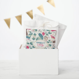Weiße Vintage Cottagecore Pilz Geburtstag Geschenktütchen