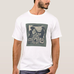 Weiße Vintage-Grafik-Shirt mit Colorado-Wildpferde T-Shirt