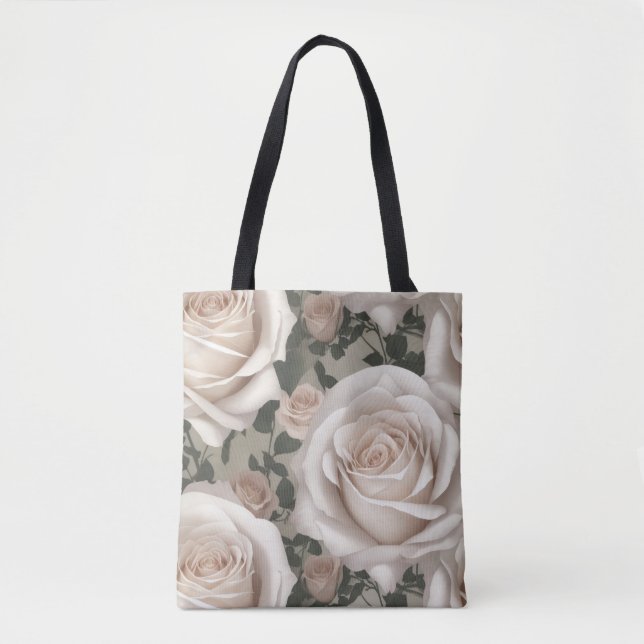 Weiße Vintage-Rose (Vorderseite)