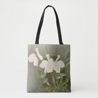 Weiße Vintage-Weihnachts-Orchideen-Blumen-Kunst-Ta