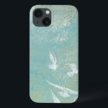 Weiße Vögel fliegen durch den blauen Himmel iPhone 13 Hülle<br><div class="desc">Megan Meagher schuf diesen Druck von weißen Vögeln,  die durch einen blauen Himmel fliegen. Ein friedliches Bild,  das Weiß der Vögel und das Blau des Hintergrunds harmonieren sehr gut. Bestelle noch heute!</div>