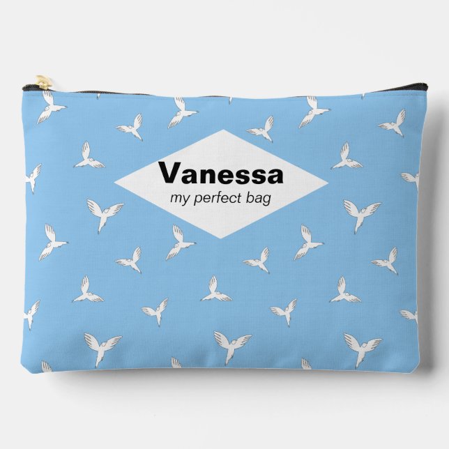 Weiße Vögel. Zubehörtasche (Vorderseite)