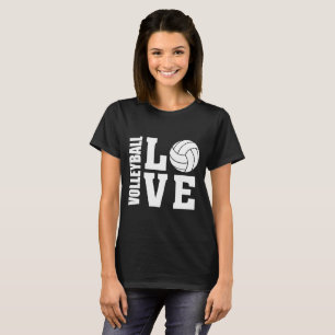 Weiße Volleyball-Liebe, Volleyball-T - Shirt