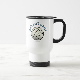 Weiße Volleyballmannschaft Reisebecher