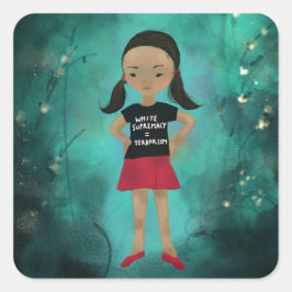 Weiße Vorherrschaft ist Aufkleber für den Terroris