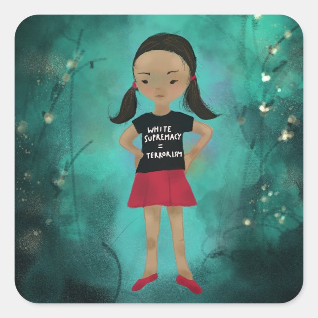 Weiße Vorherrschaft ist Aufkleber für den Terroris (Vorderseite)