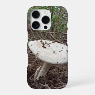 Weiße Waldpilz-Ästhetik-Handyhülle iPhone 16 Pro Hülle