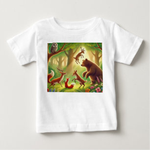 Weiße Waldtiere T - Shirt
