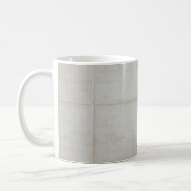 Weiße Wandfliesen Kaffeetasse (Links)