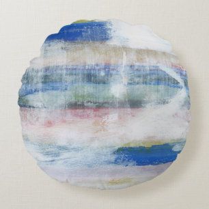 Weiße Wäsche II Rundes Kissen