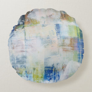 Weiße Wäsche III Rundes Kissen