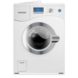 Weiße Waschmaschine