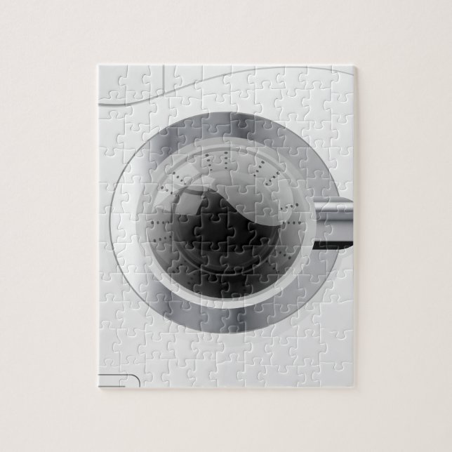 Weiße Waschmaschine Puzzle (Vertikal)