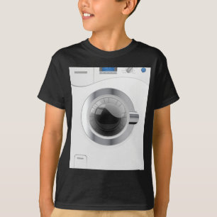 Weiße Waschmaschine T-Shirt