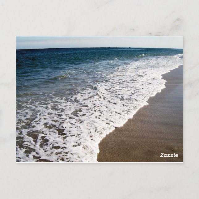 WEISSE WASCHWELLEN VON FLORIDA POSTKARTE (Rückseite)