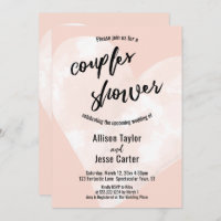 Weiße Wasserfarbe Herz Rosa Paare Dusche