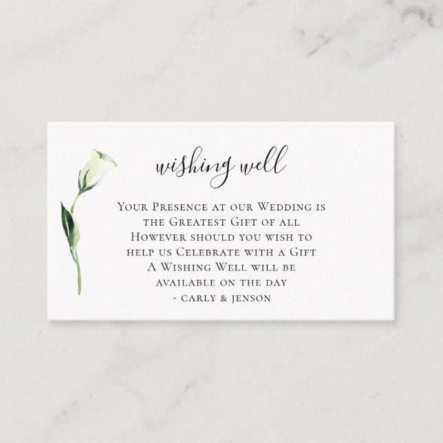 Weiße Wasserfarben Blumenzwiebeln wünschend gut Begleitkarte (Vorderseite)