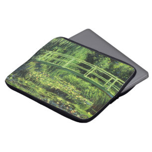 Weiße Wasserlilien durch Claude Monet, Vintage Laptopschutzhülle