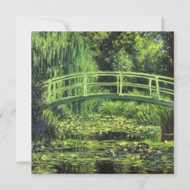 Weiße Wasserlilien von Claude Monet, Vintage Kunst (Vorderseite)